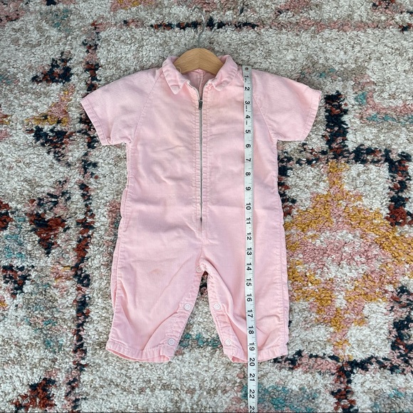 Vintage 70s light pink baby zip up jumpsuit - Picture 6 of 6
